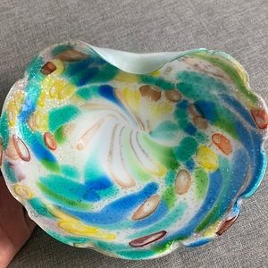 Murano Tutti Fruitti gorgeous glass bowl vintage Fratelli Toso